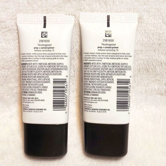 Neutrogena Prep + Correct Primer for Redness Correcting Set of 2 New Sealed - Picture 2 of 3